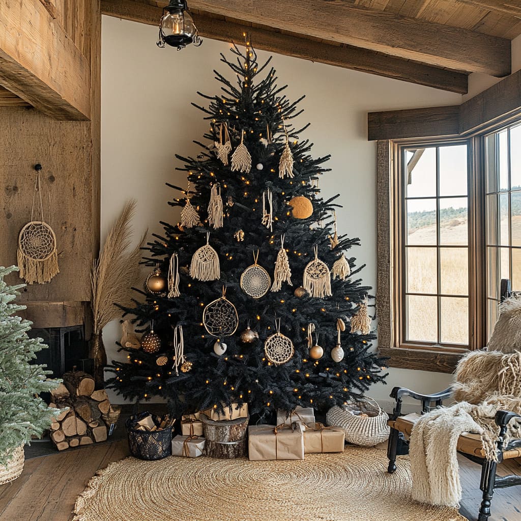 22 Creative Black Christmas Tree Decoration Ideas for 2024