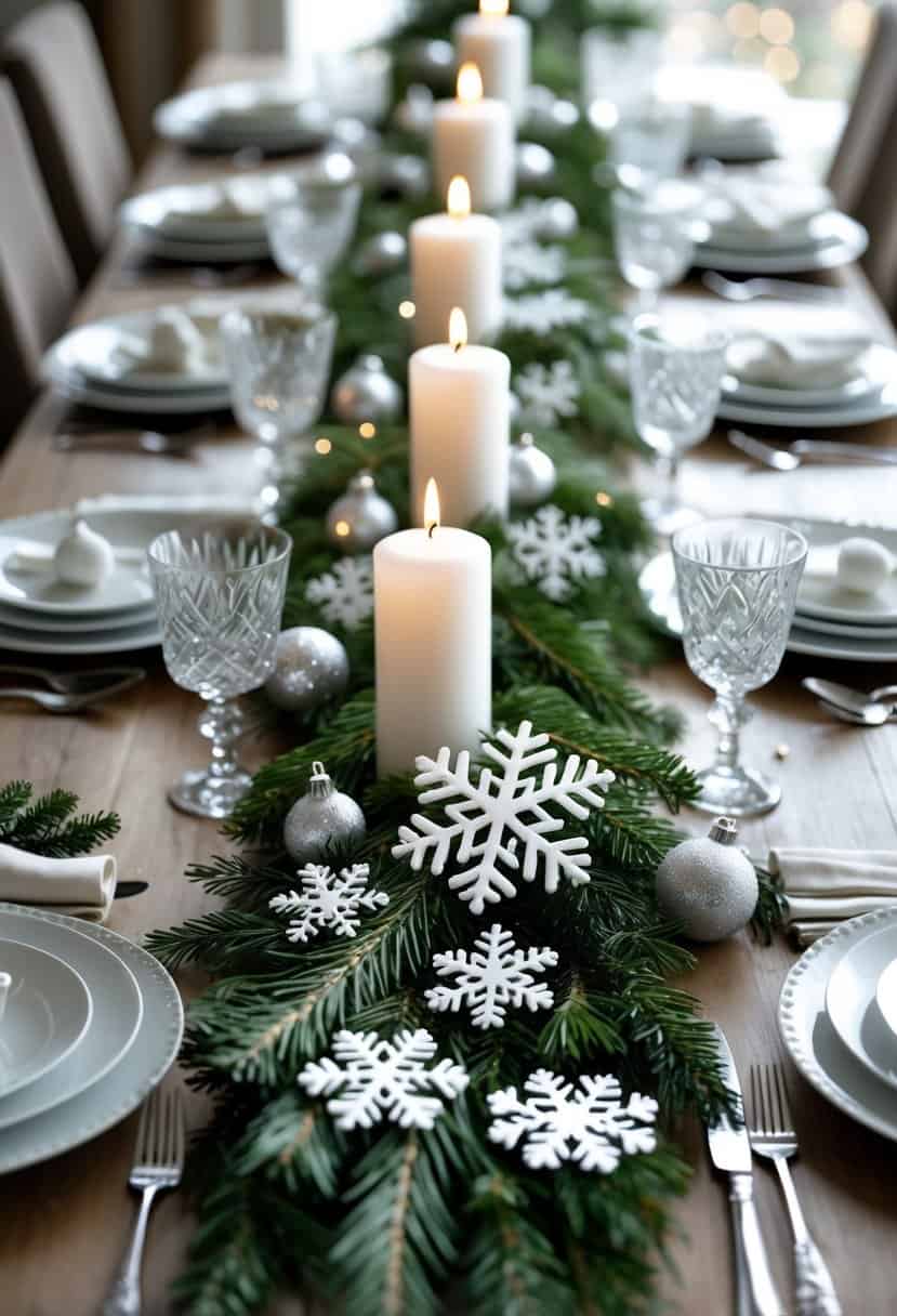 24 Snowflake Tablescape Ideas for a Winter Wonderland Celebration