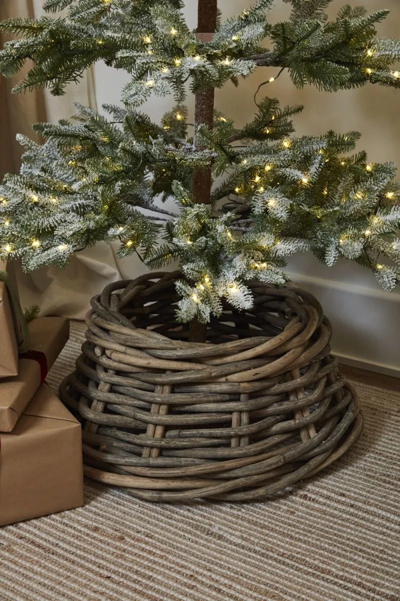 24' Woven Willow Dwelling Tree Collar | Christmas Tree Skirt