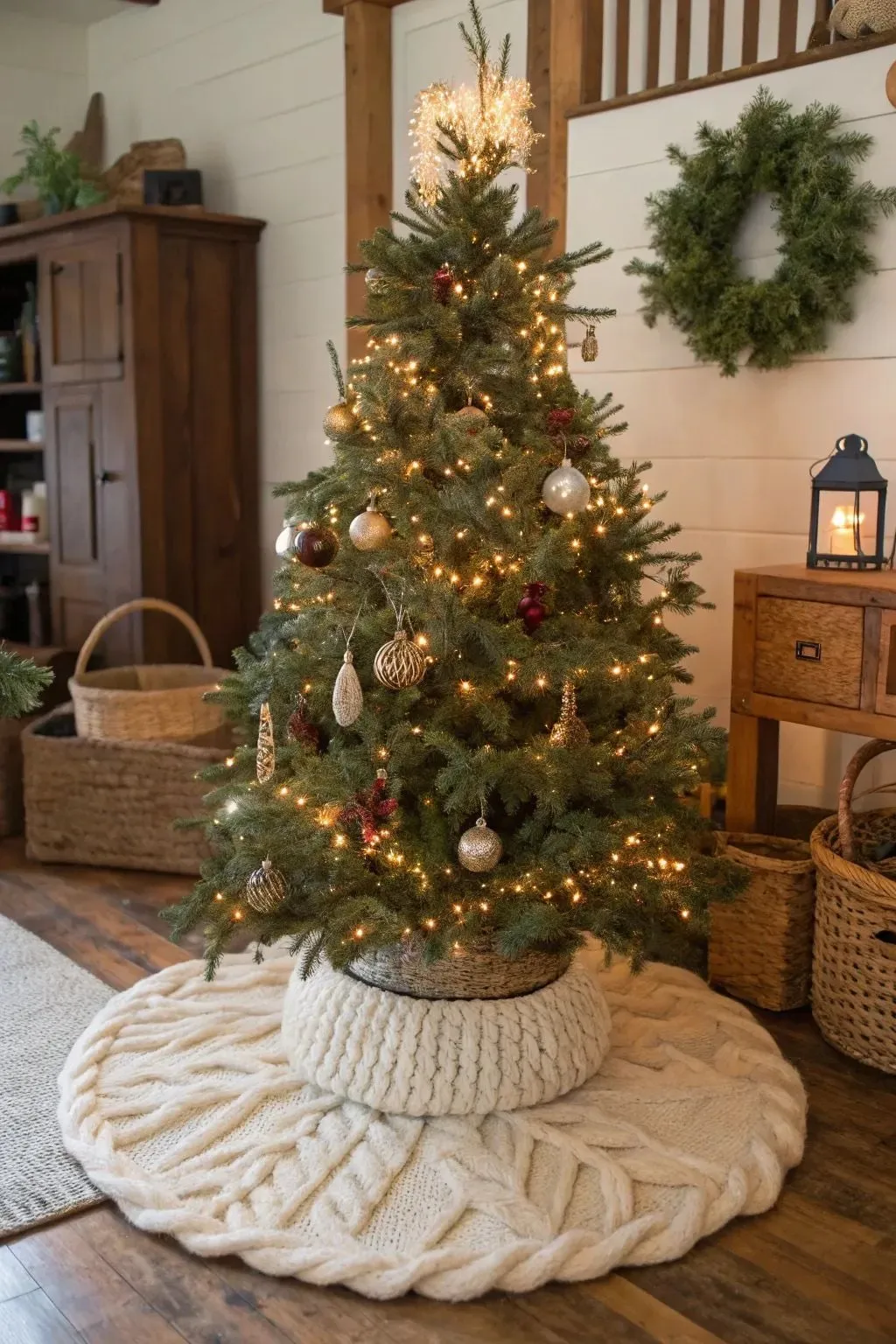 25 Farmhouse Christmas Tree Ideas to Transform Your Decor