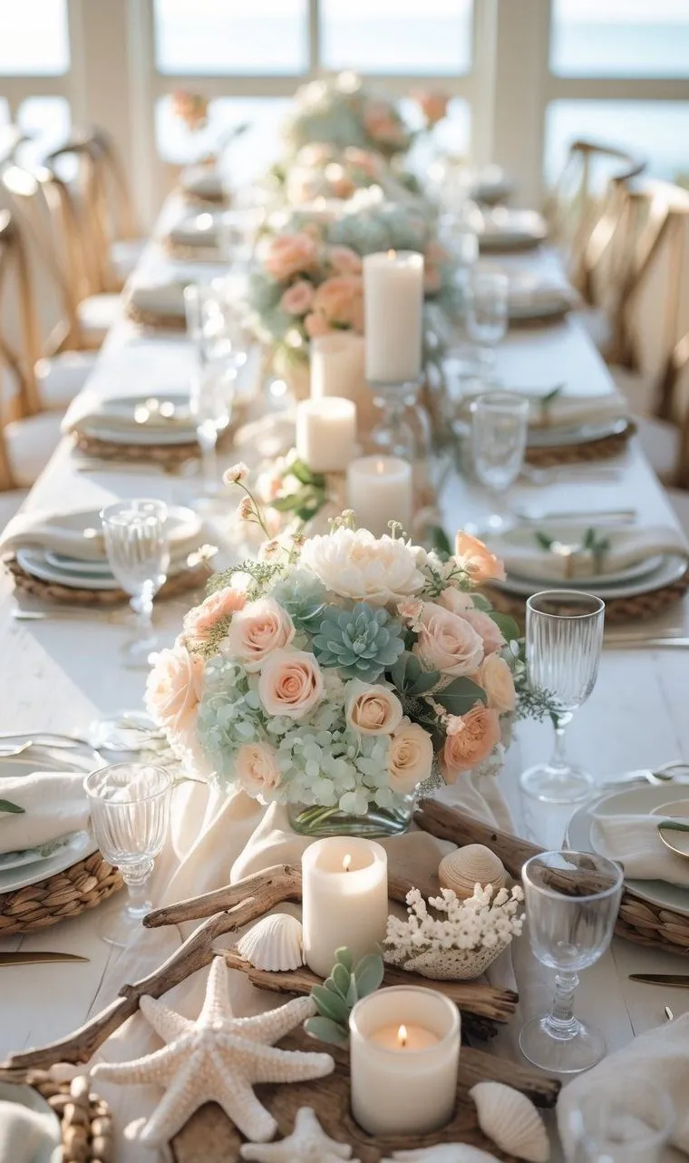 27 Coastal Wedding Tablescape Ideas for Beach-Inspired Settings