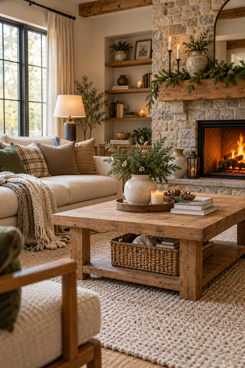 30 Beautiful Winter Living Room Ideas for a Cozy Seasonal Refresh