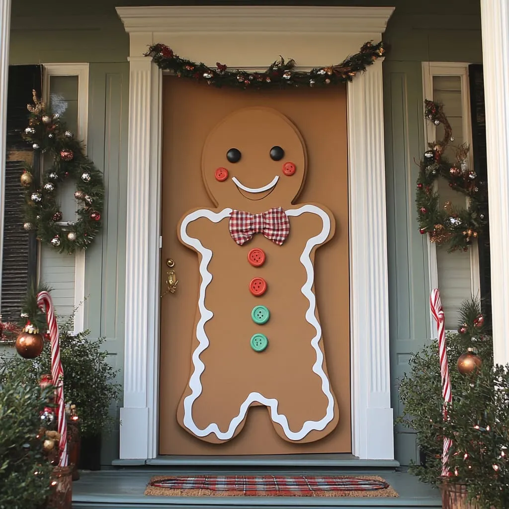 31 Easy Front Door Christmas Decorations You'll Love to Copy