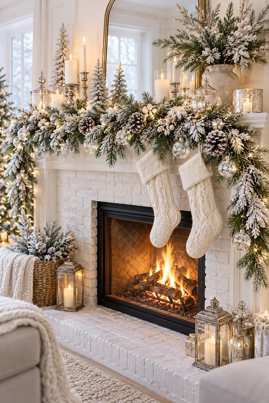 33 Elegant Christmas Mantel Decor Ideas for a Timeless Holiday Look