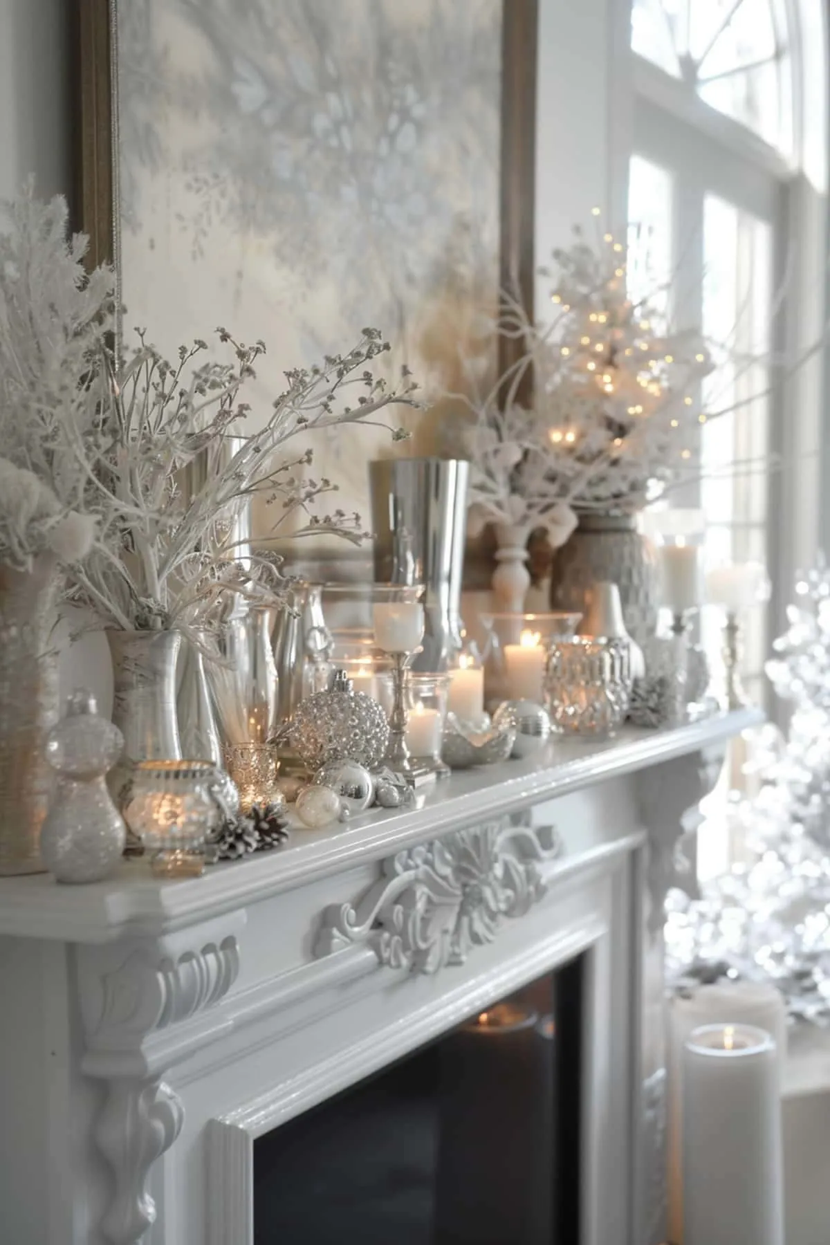 34 Mantel Ideas for Winter: Snowy Decor for Your Hearth
