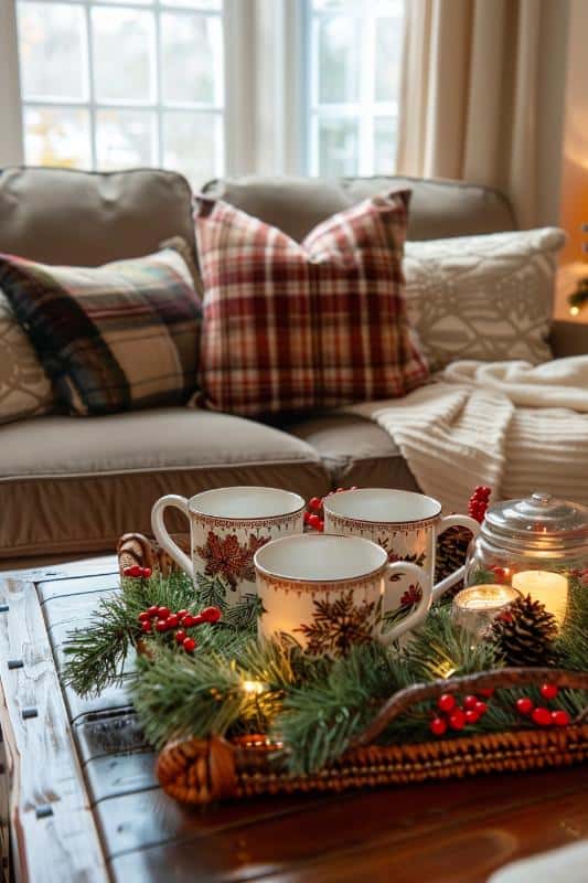 38 Christmas Coffee Table Decorations for a Festive Living Room