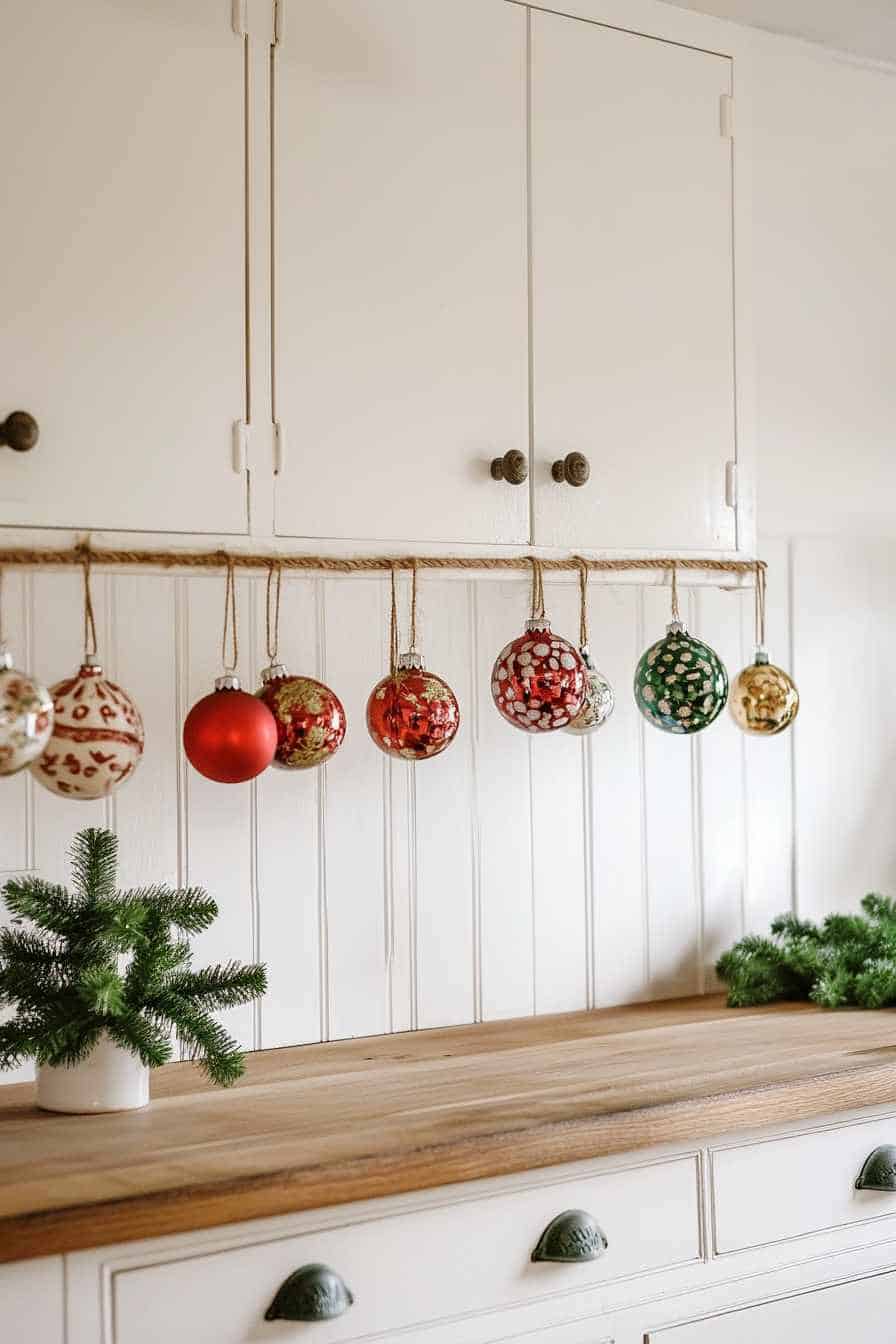 47 Ways To Decorate Kitchen Cabinets for a Festive Christmas