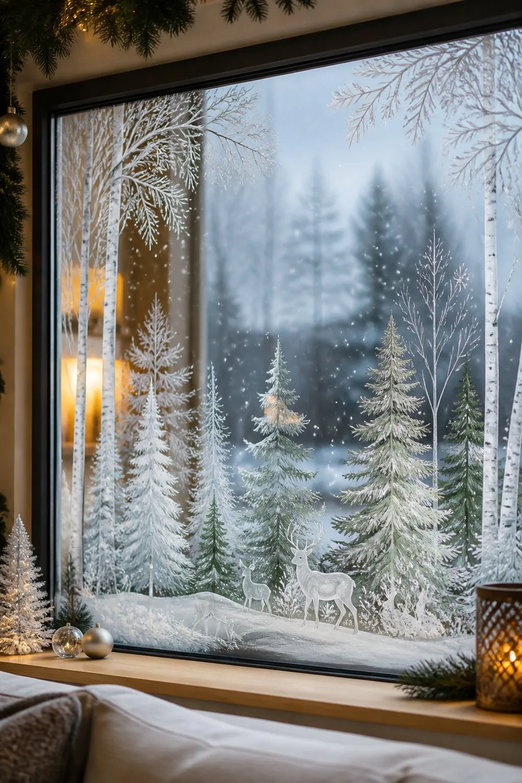 64 Christmas Window Painting Ideas To Brighten Your Holidays