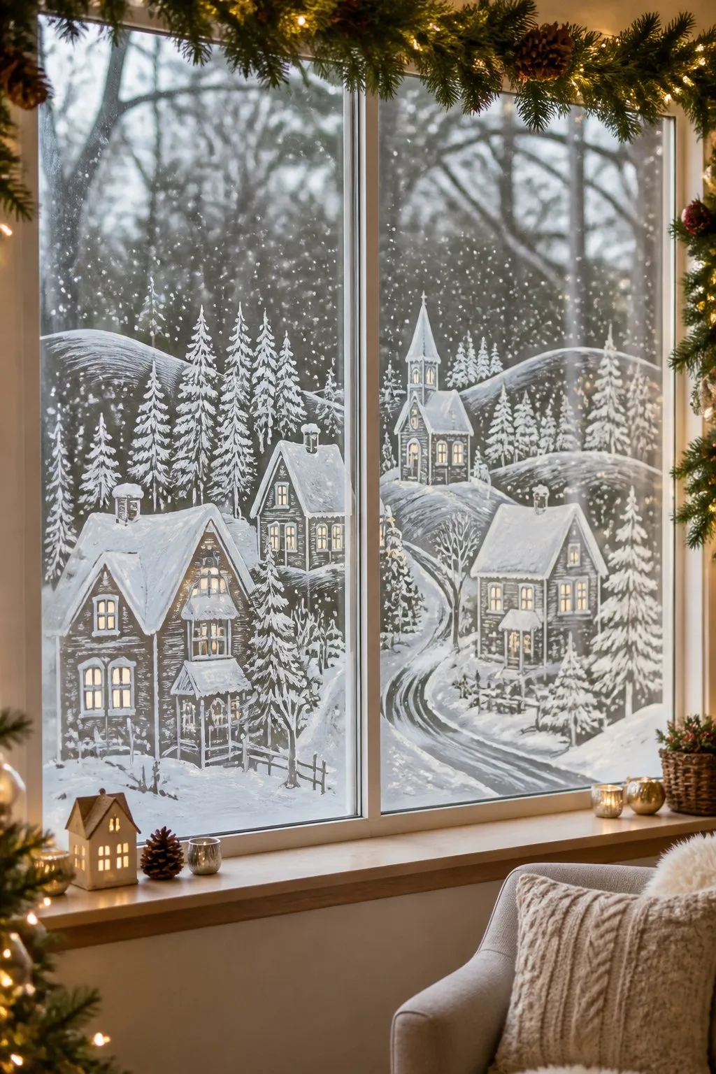 64 Christmas Window Painting Ideas To Brighten Your Holidays