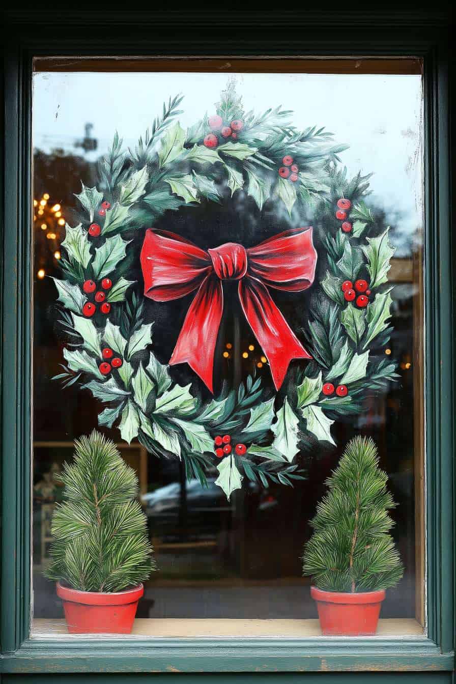 64 Christmas Window Painting Ideas To Brighten Your Holidays
