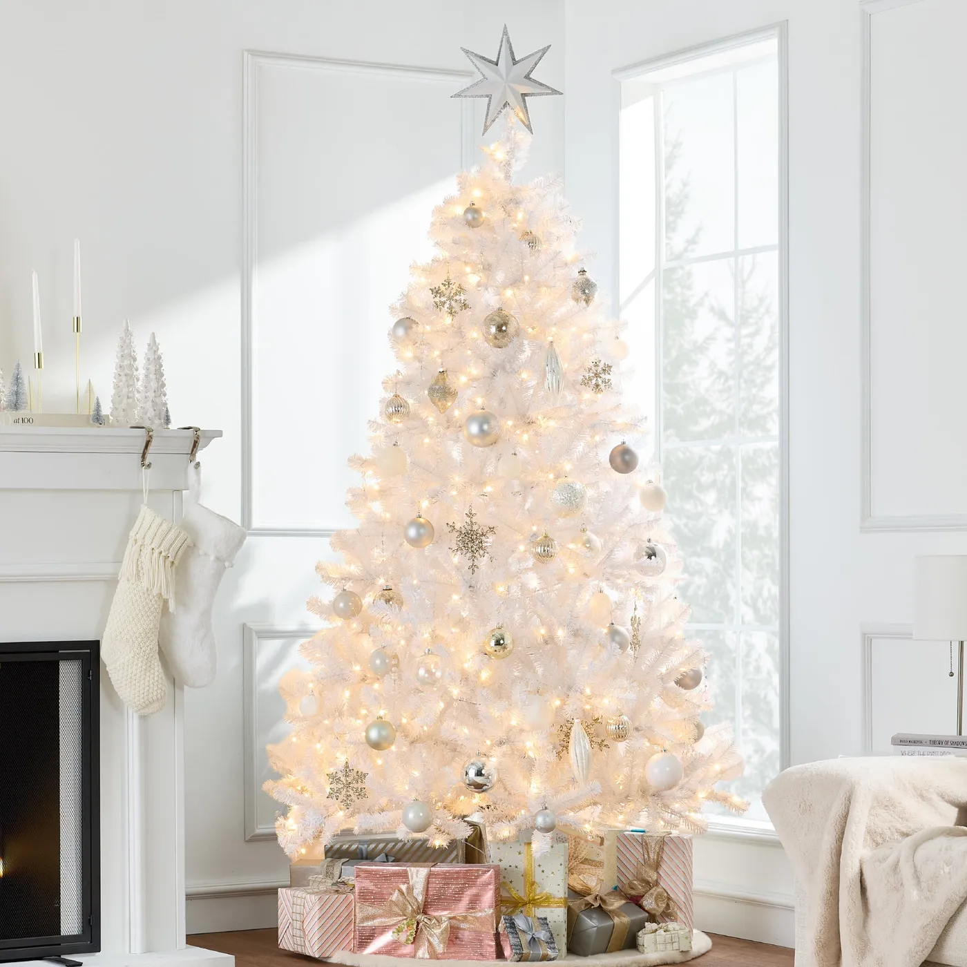 7 White Artificial Christmas Tree