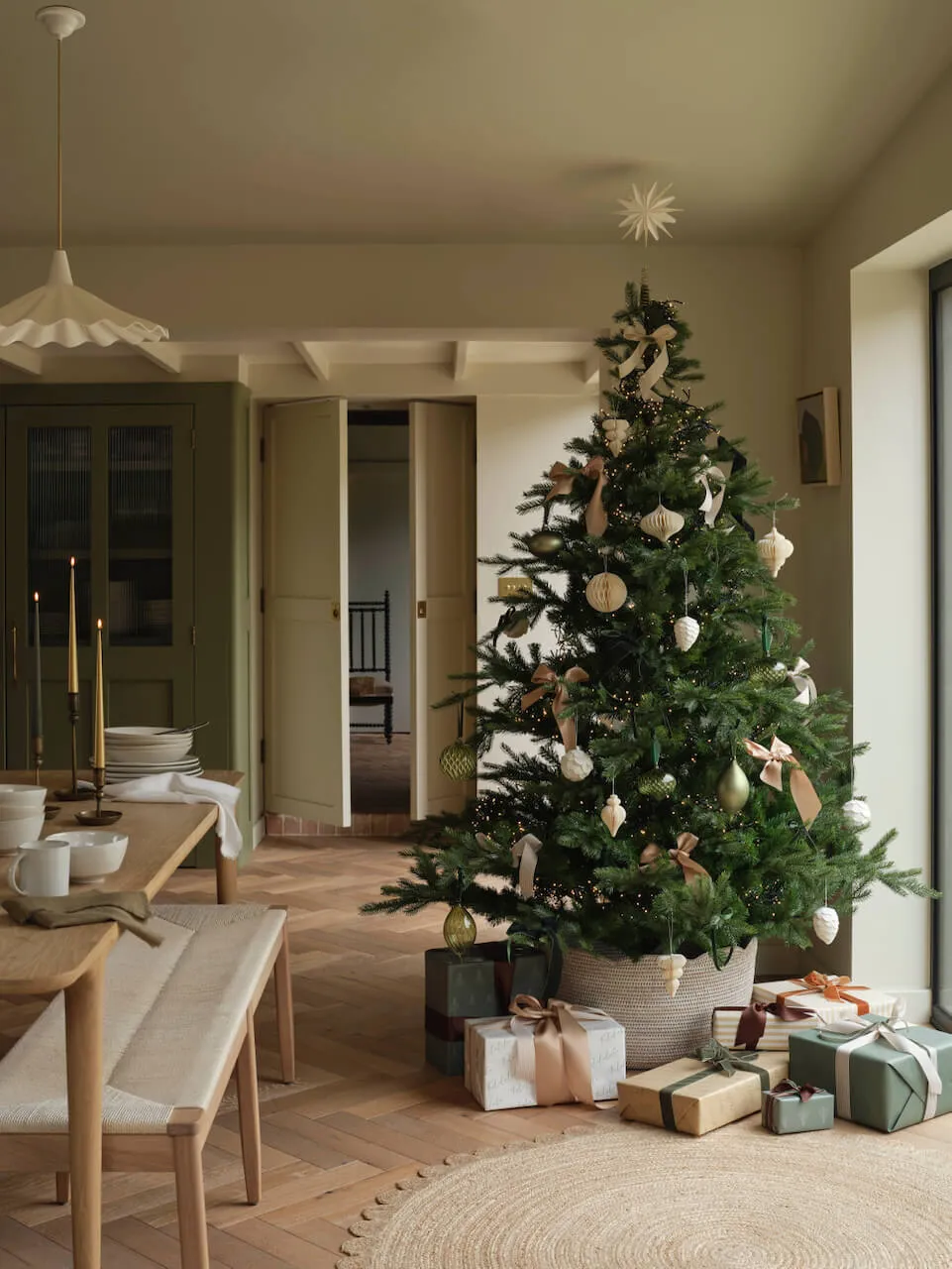 7ft Grand Fir Artificial Christmas Tree | Layered Lounge