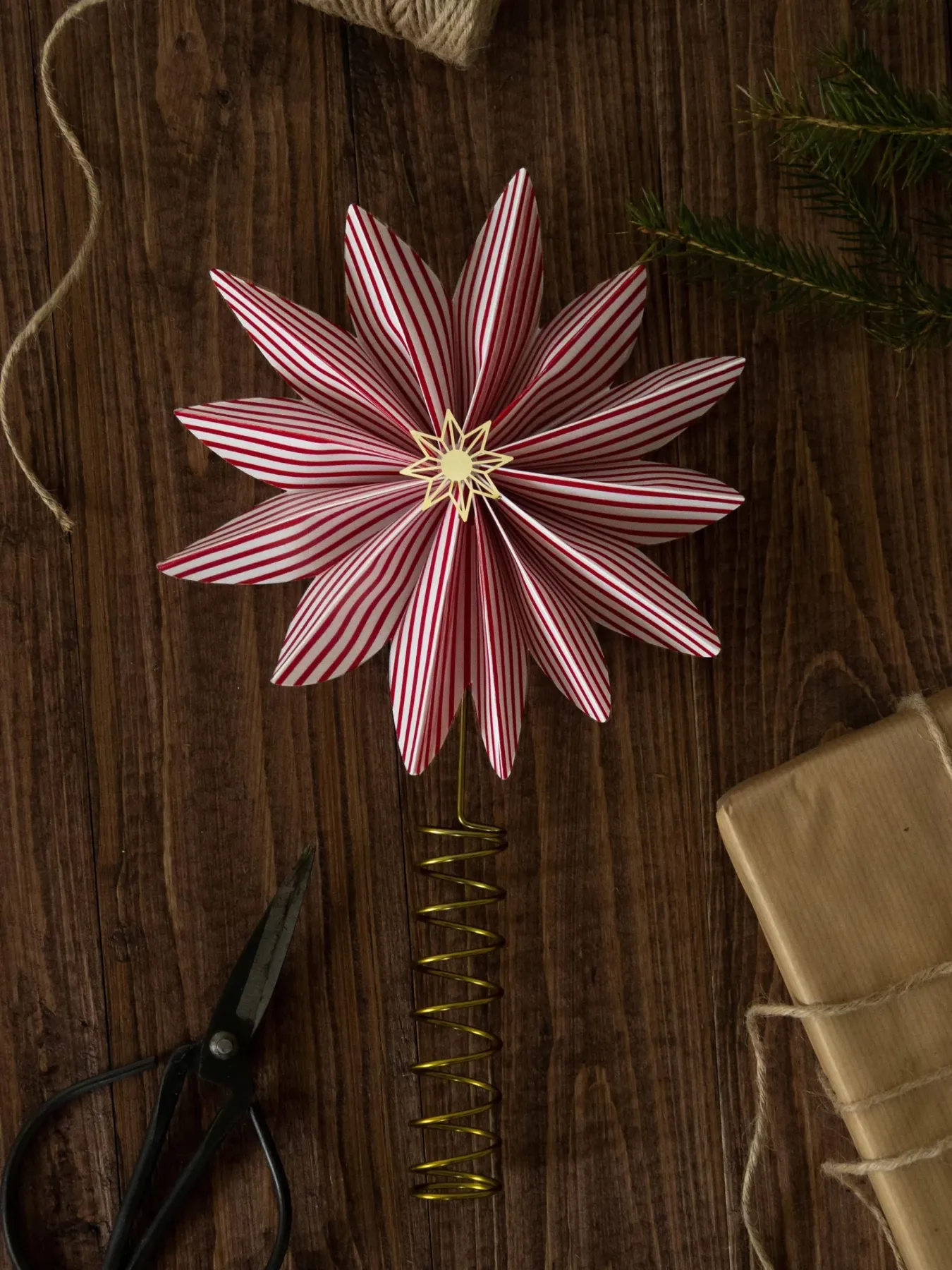 80cm Green Paper Christmas Tree Monoprix - Madame C