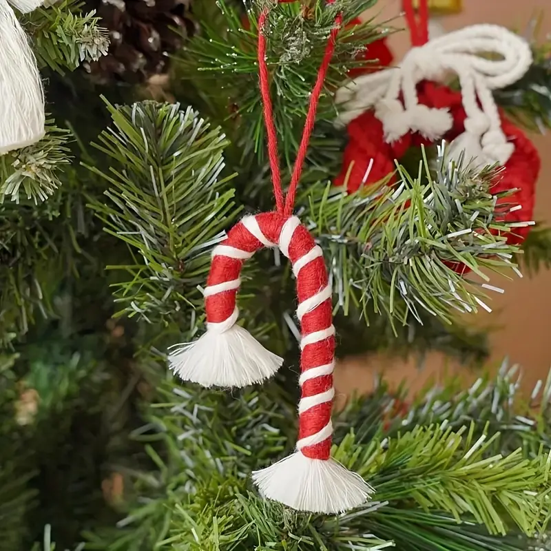 8pcs christmas woven ornament craft kit lace diy kit - Temu Bahrain