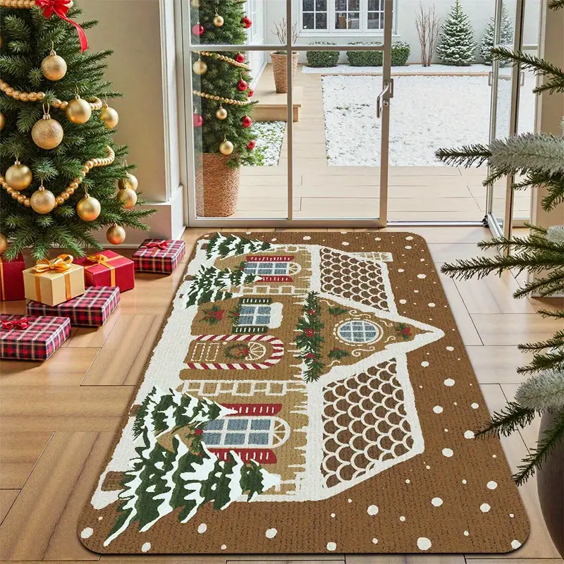 a christmas themed gingerbread house christmas tree - Temu Mauritius