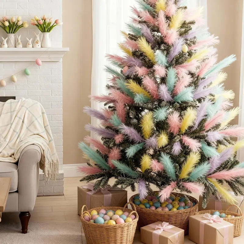 a collection 36 artificial pampas grass stems perfect pastel - Temu
