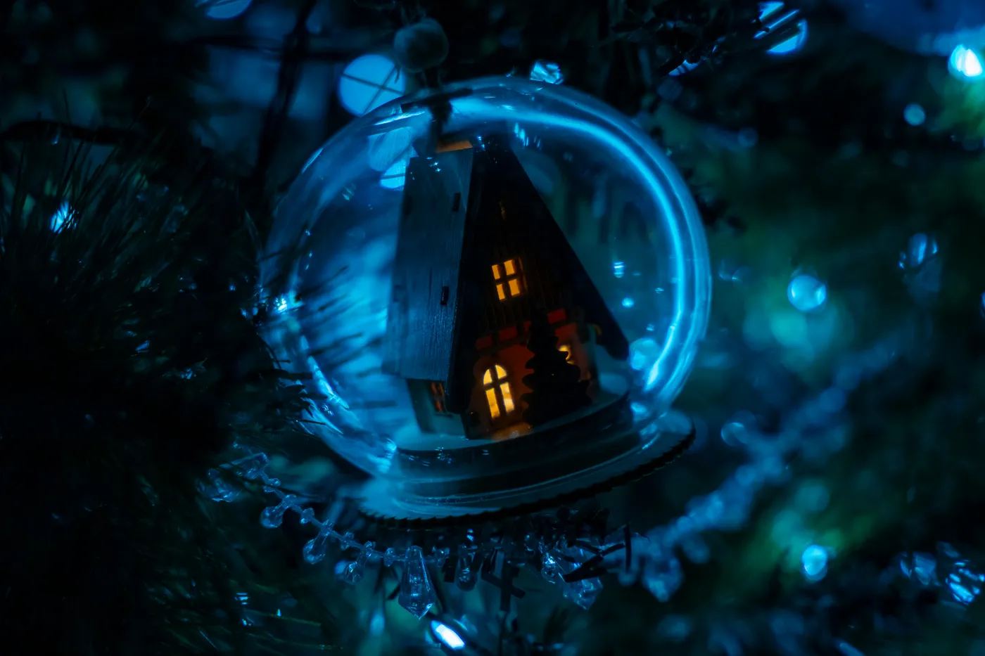 a dreamy glow from the glass ornament. Sources and related content
