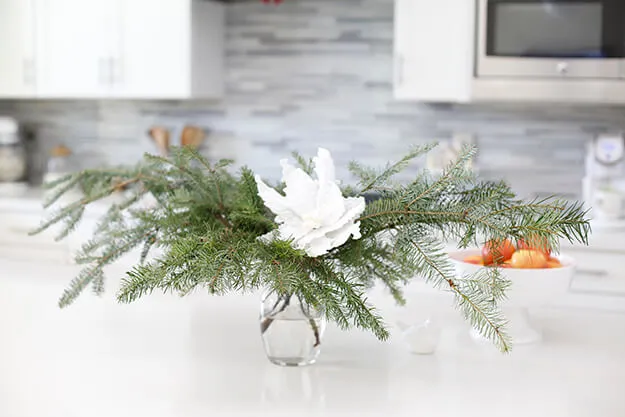 A Modern Winter Wonderland Christmas Home Tour – With A Touch of Burgundy