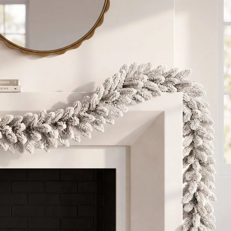Astoria Grand 108' Frosted Fir Christmas Garland | Joss & Main