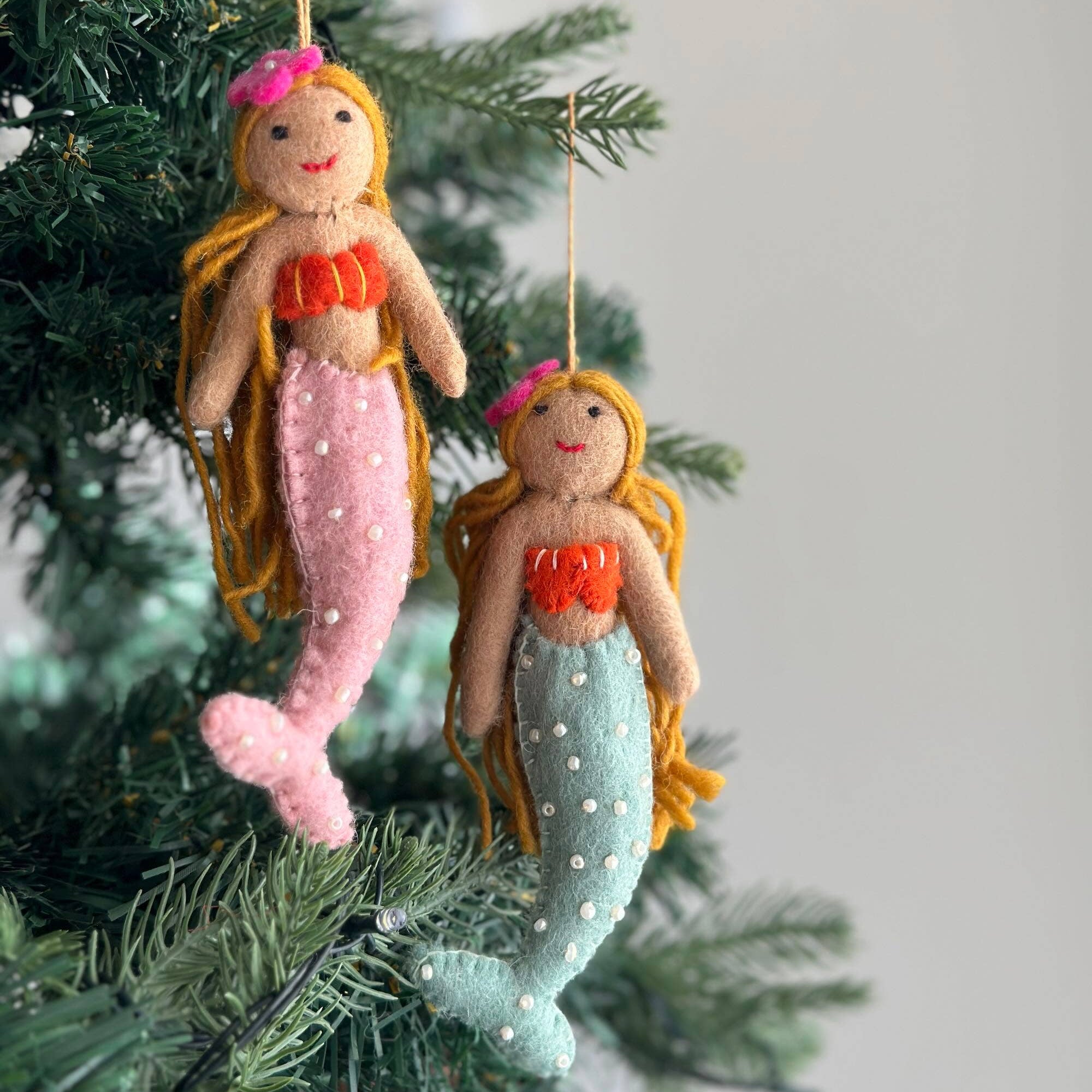 Best Felt Ornament - Assorted Mermaid | Ganapati Crafts Co.