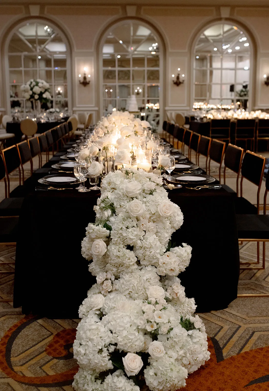 Black and White New Year's Eve Wedding at The Adolphus Hotel • Alexa Kay  Events