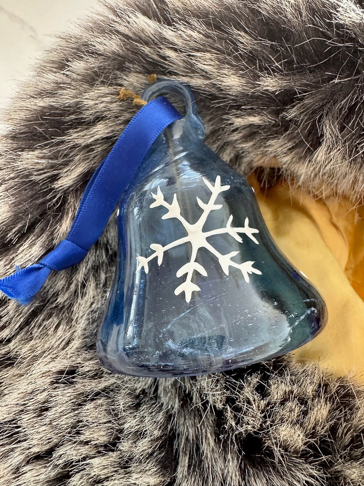 Blue Bell with Snowflake Christmas decoration
