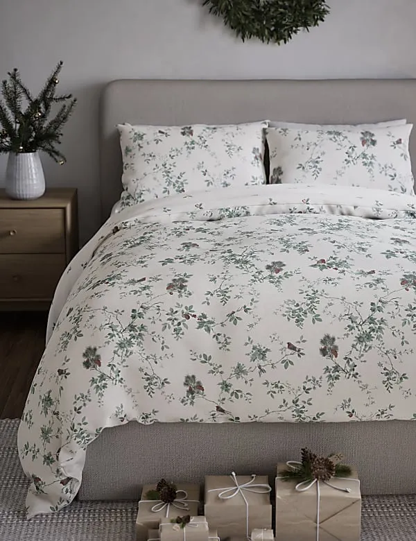 Brushed Cotton Woodland Bedding Set | NATURAL MIX | Bedding Sets | M&S US