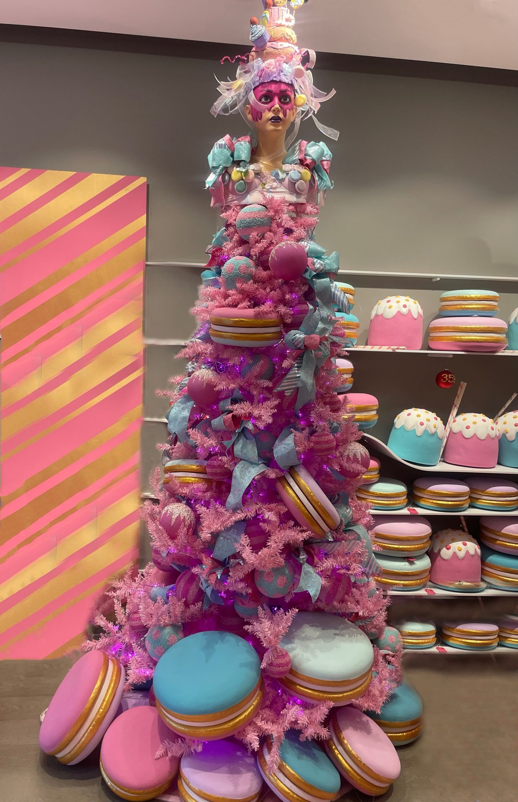Candyland Couture Tree Topper - Pink and Blue – Murp Studios Inc