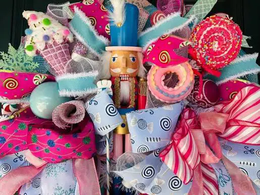 Candyland Wreath, nutcracker wreath, candyland decor Decor Candyland Wreath, nutcracker wreath, candyland decor Decor, nutcracker decor