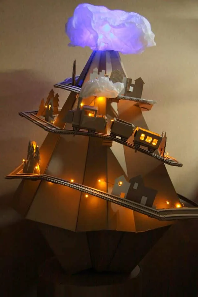 Cardboard Christmas Trees • Recyclart