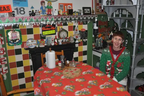 Cardiff woman fills home with more than 1,000 retro Christmas decorations