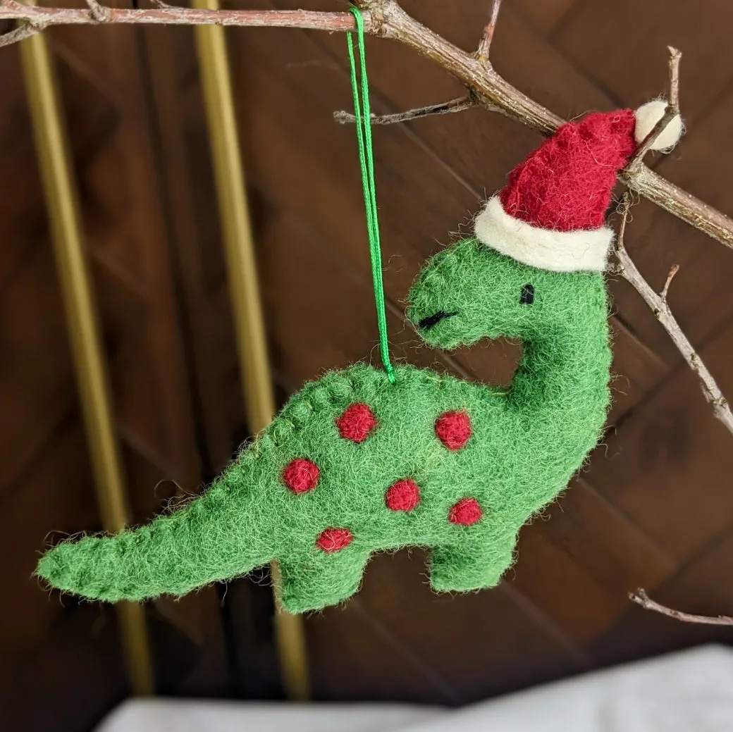 Christmas Decor - Felt Dinosaur Decorations | 4 Variants – Fairplay