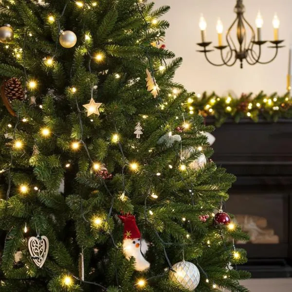 Christmas Decorations Holiday Indoor String Lights Radiant 320-LED String Lights Warm White M – For Outdoor Indoor Use, IP44 – Throw-over String Lights For Christmas Tree Electronics, Technology ...