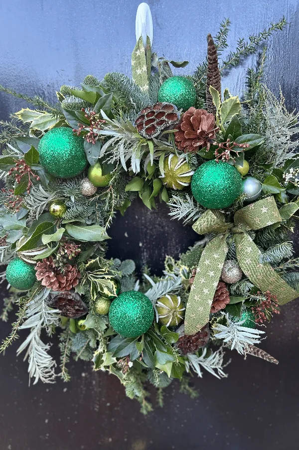 Christmas door wreath workshops at Vickis Floral Designs event tickets from TicketSource
