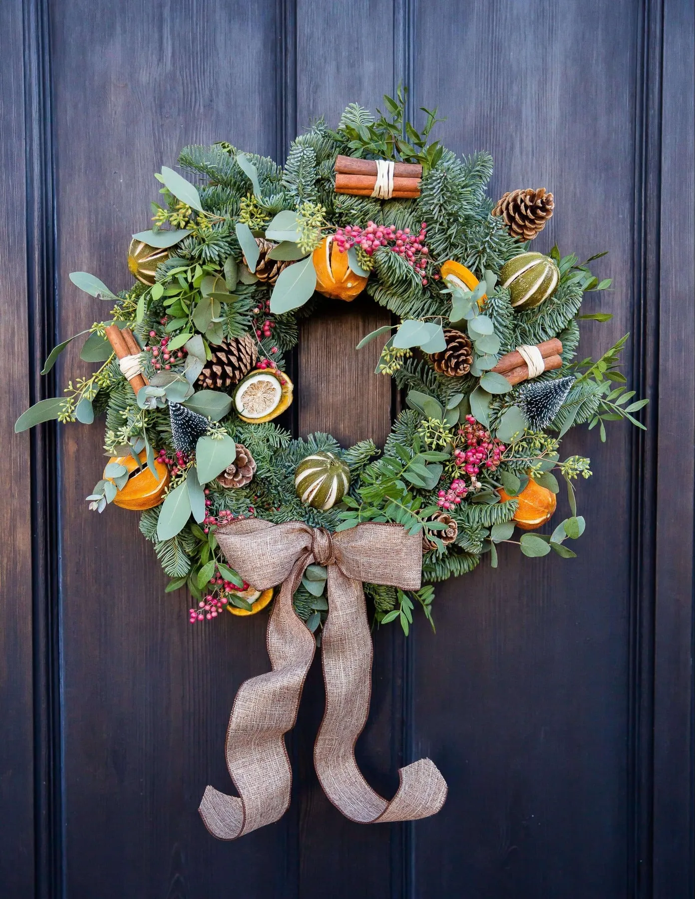 Christmas door wreaths by LTS Christmas Door Wreaths | Natural - Billericay  florist - Little Tin Shed Flowers