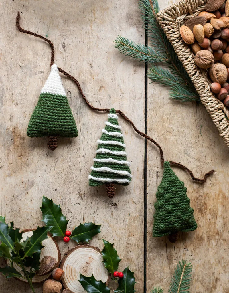 Christmas Garland Pattern Crochet Tree Garland