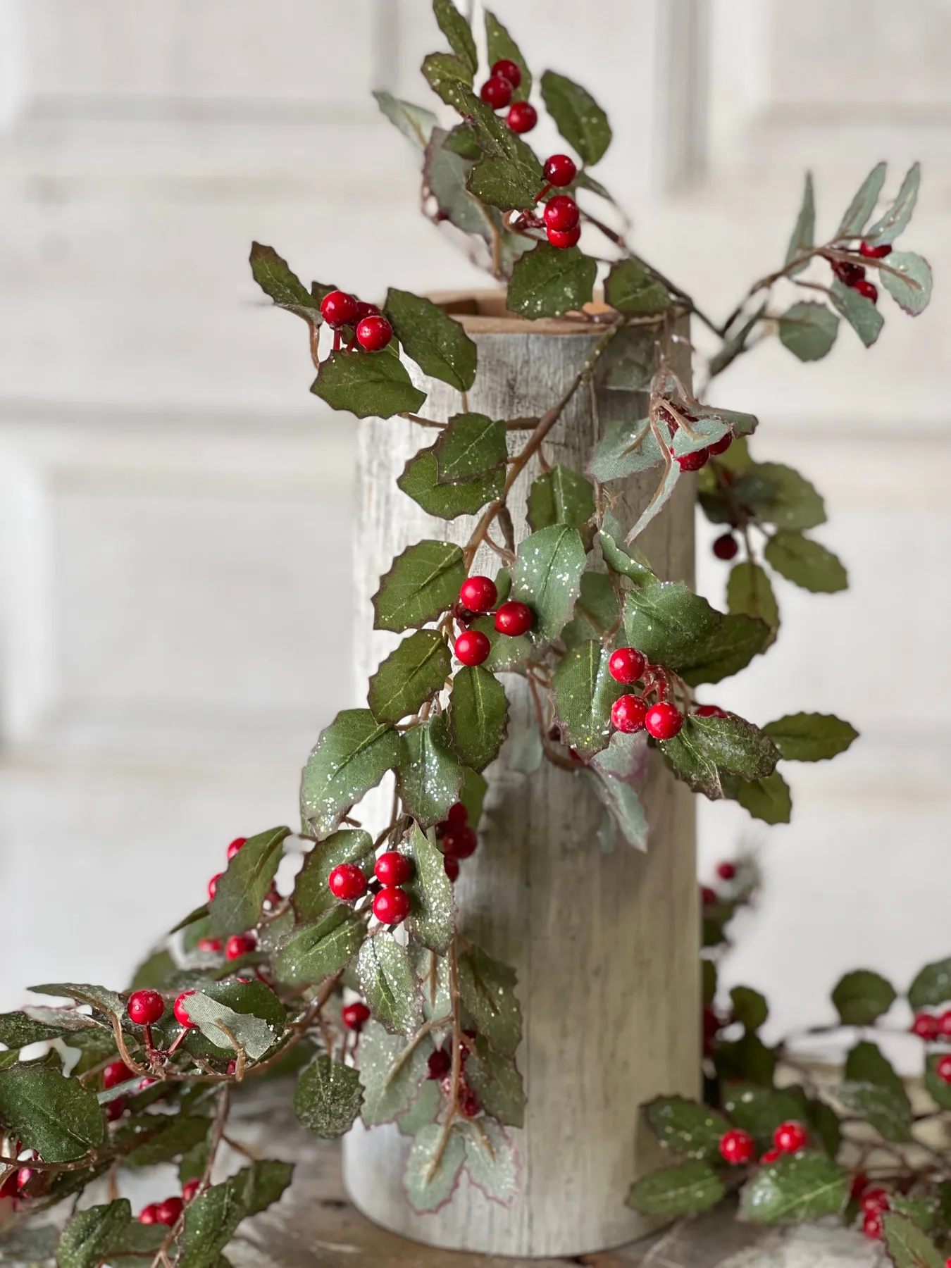 Christmas Holly Berry Garland Holly Garland With Berry 6' NOT CURRENTLY IN  STOCK ETA October Lancaster Home Holiday