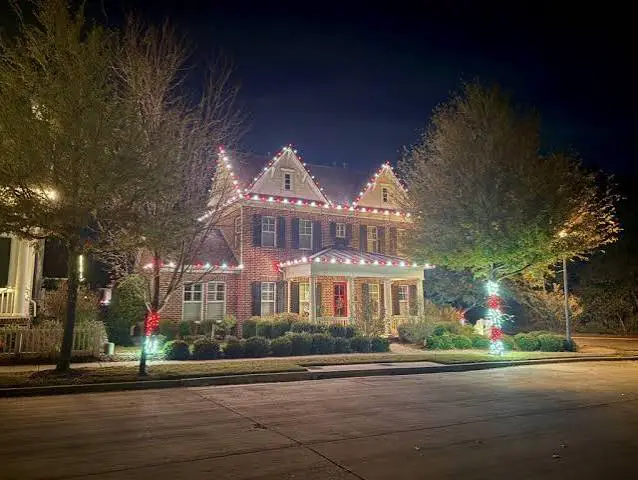 Christmas Light Installation McKinney TX Rooftop Lighting