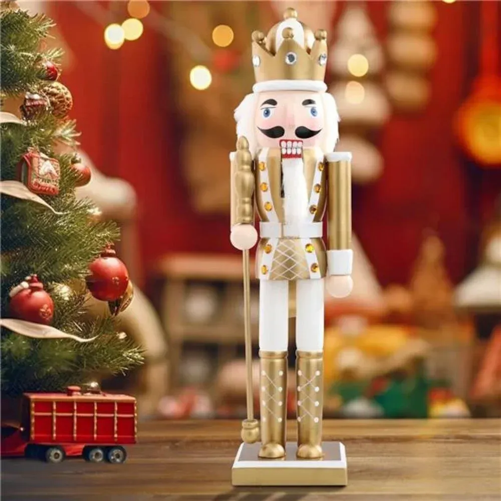Christmas Nutcracker Figure 15 Inch Wooden Nutcracker Ornament Home Decor  Gift