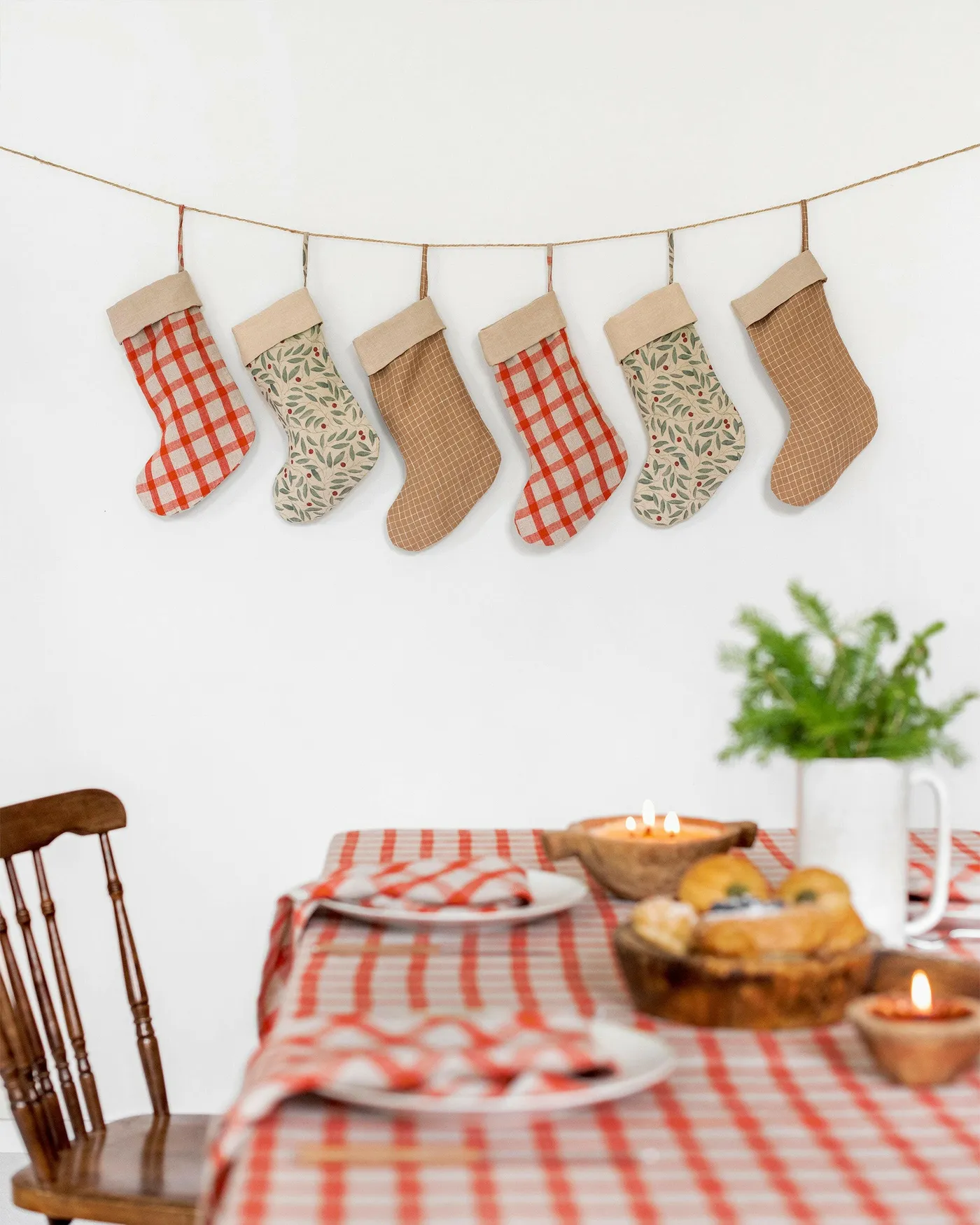 Christmas Stocking in Clay | MagicLinen