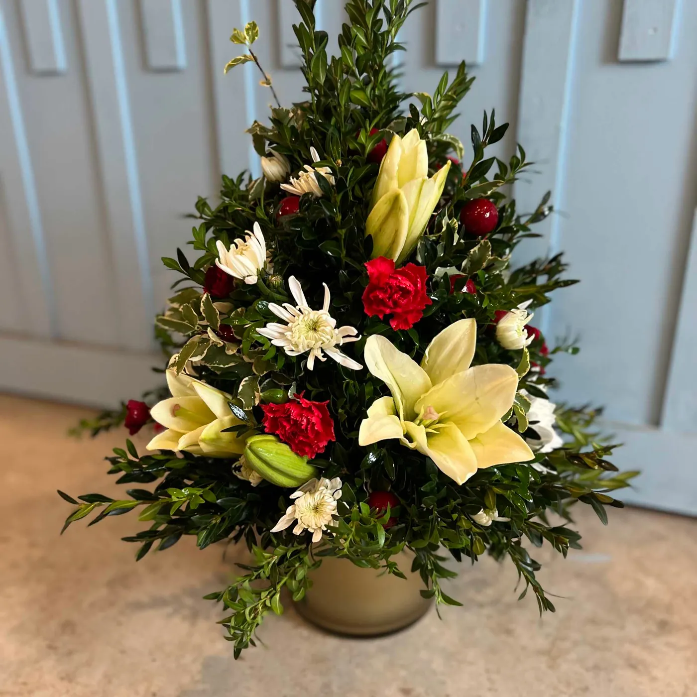 Christmas Tree Arrangementby Summerfield Florist