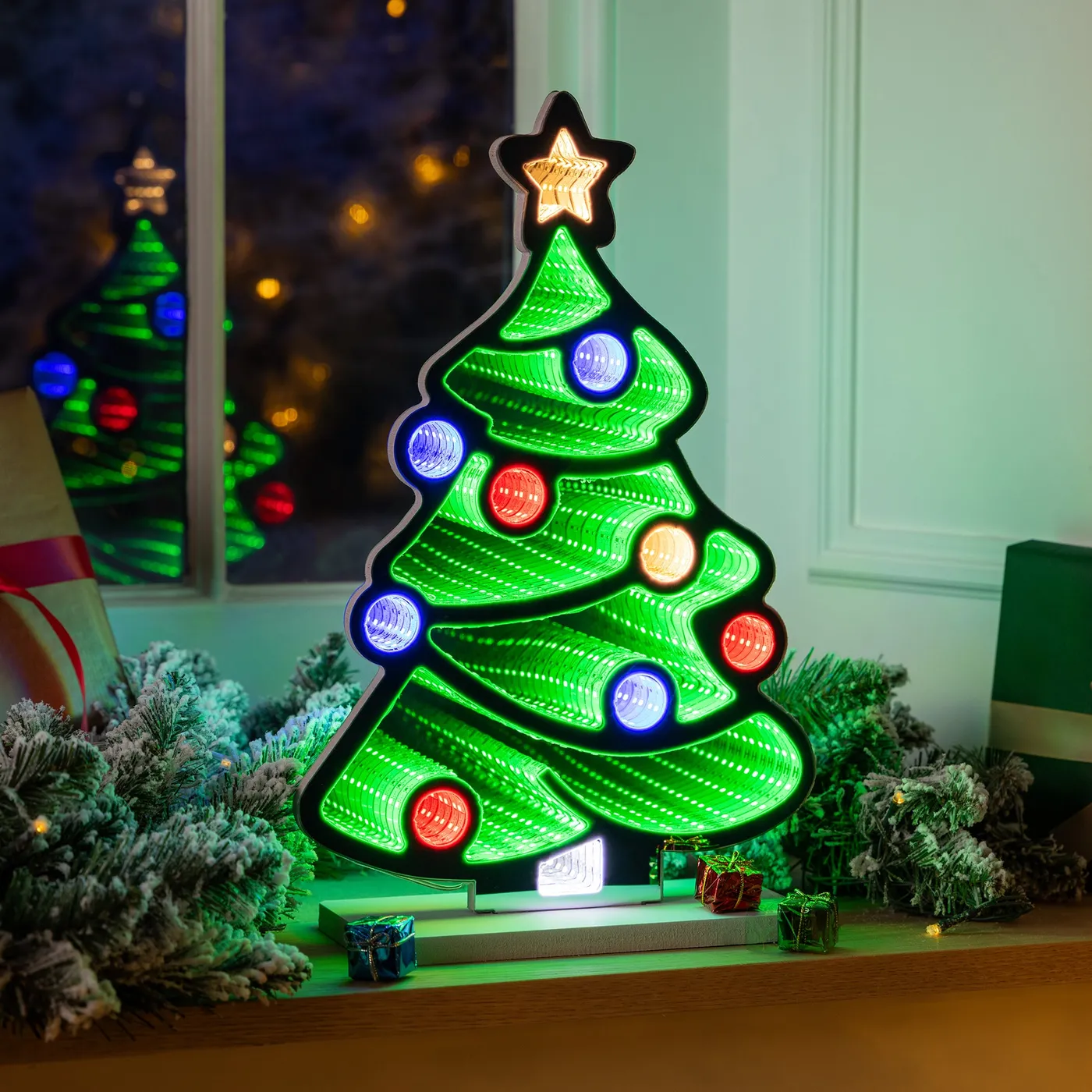 Christmas Tree Infinity Light | 40cm | Christow