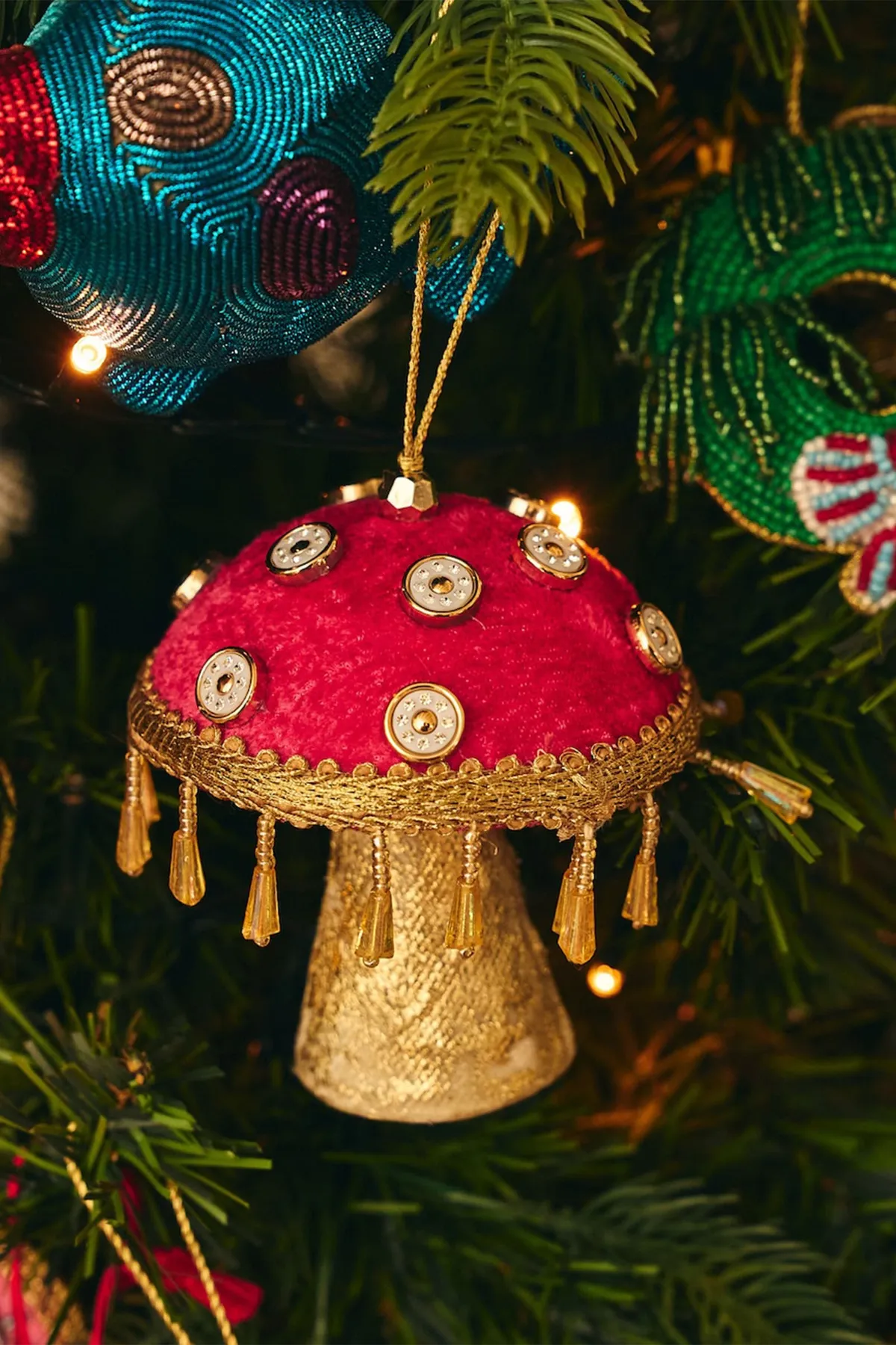 Christmas Tree Ornament Holiday Shroom Blush PINK – BEBE Concept