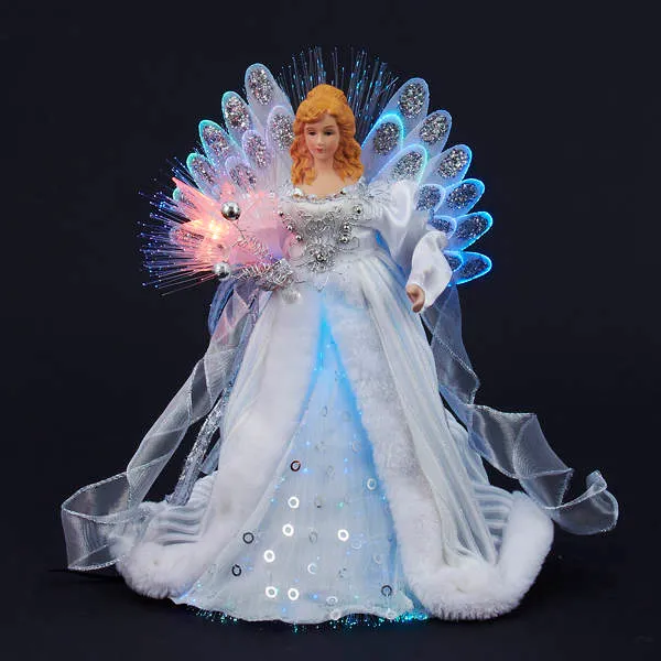 Christmas Tree Topper Christmas Angel Led Christmas Angel Tree Topper With  LED Light, 14' Angel Treetop