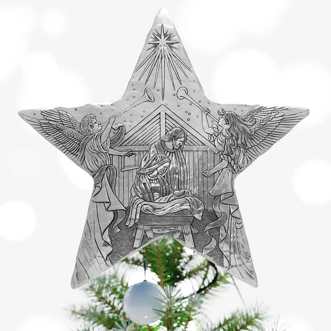 Christmas Tree Toppers | Handmade Angel & Star Tree Toppers | Wendell  August Forge