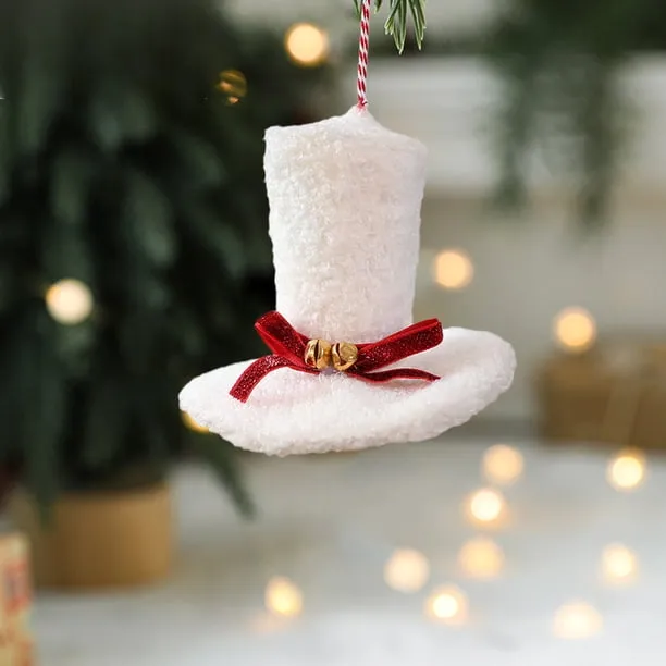 Cloth Christmas Tree Hanging Decoration | Holiday Ornament Pendant | Fabric  Festive Decoration with Built-In Hanging String | Classic Christmas Style  for Tree, Wall, Porch, and Home Holiday Decor - 