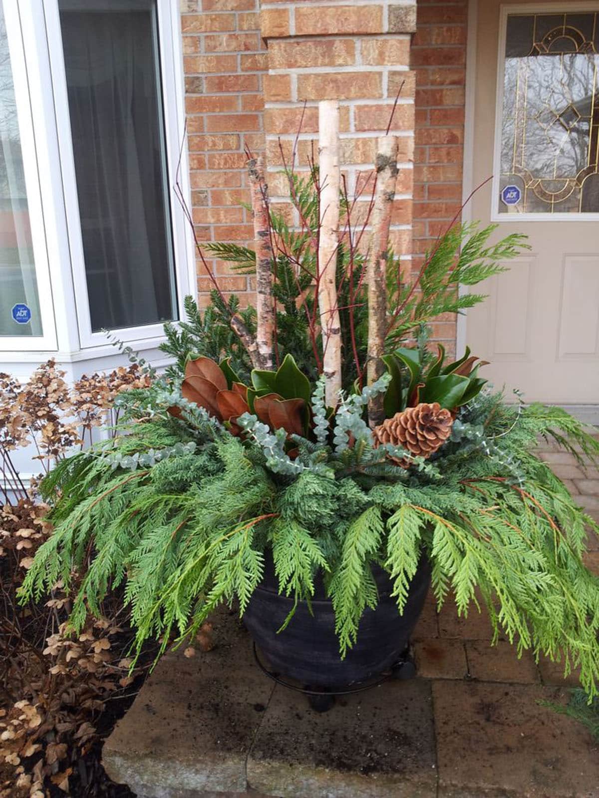 Colorful Outdoor Planters for Winter & Christmas Decorations - A Piece Of Rainbow