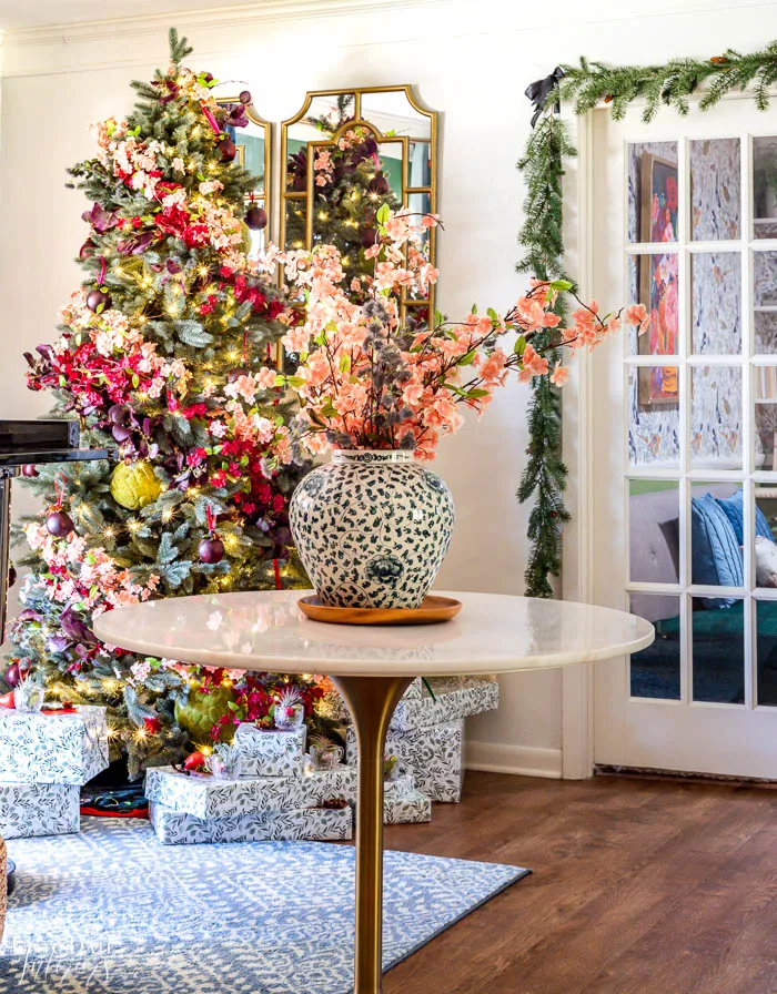Cozy Colorful Christmas Decorating in a Small Space -