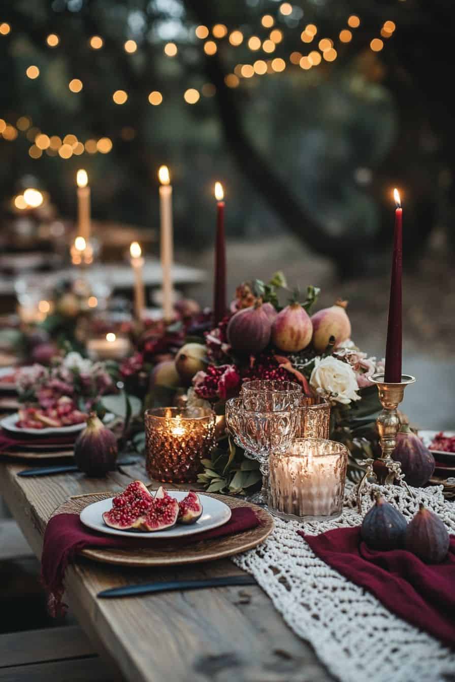 Create Ambience With 24 Stunning Moody Wedding Table Setting • Confetti &  Roses
