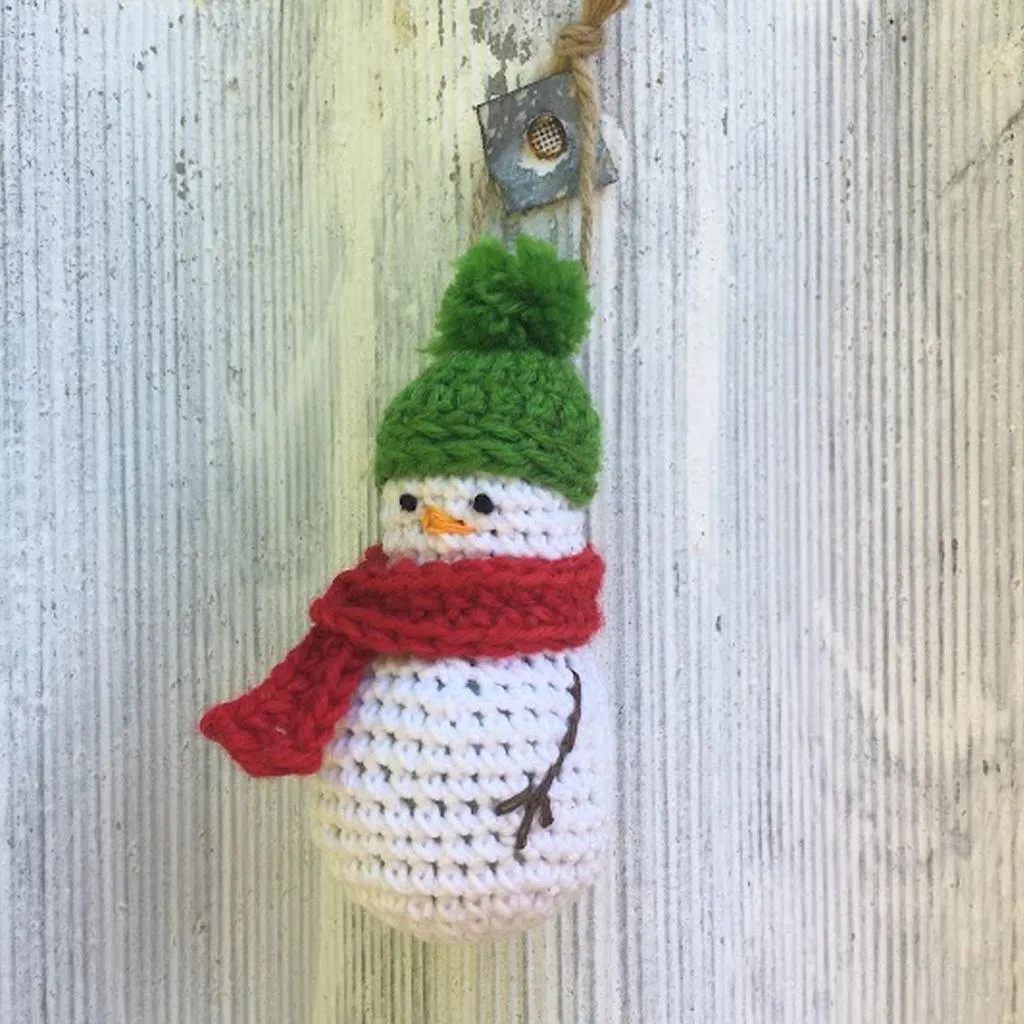 Crochet Snowman Ornament – Latitudes